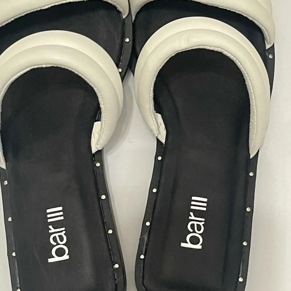 Bar III Womens Solid Slip-On Casual Pool Slides Sandals White size 7M - Picture 7 of 8